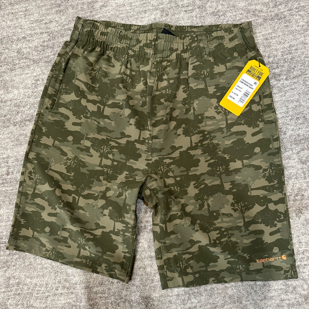 Carhartt Gray Camo Work Shorts